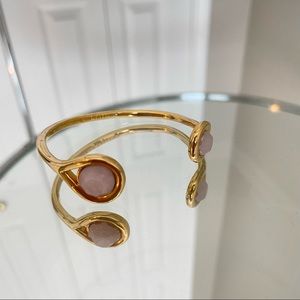 Ann Taylor Gold & Stone Cuff Bracelet